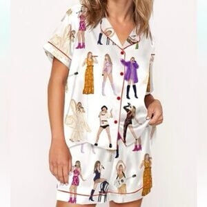 Taylor Swift 2 Piece Eras Pajama Set NWOT
